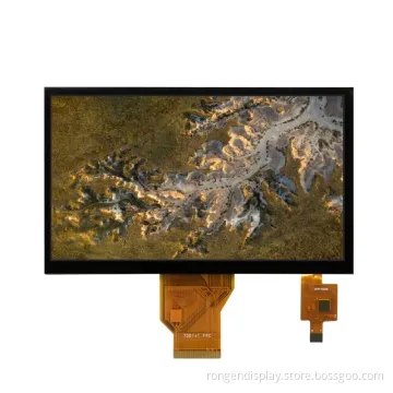 Ronen 7 Inch LCD Display 1024X600/800X480 Dots FT5436/FT5426 IPS with Capacitive Touch Screen for Industrial Medical Equipment